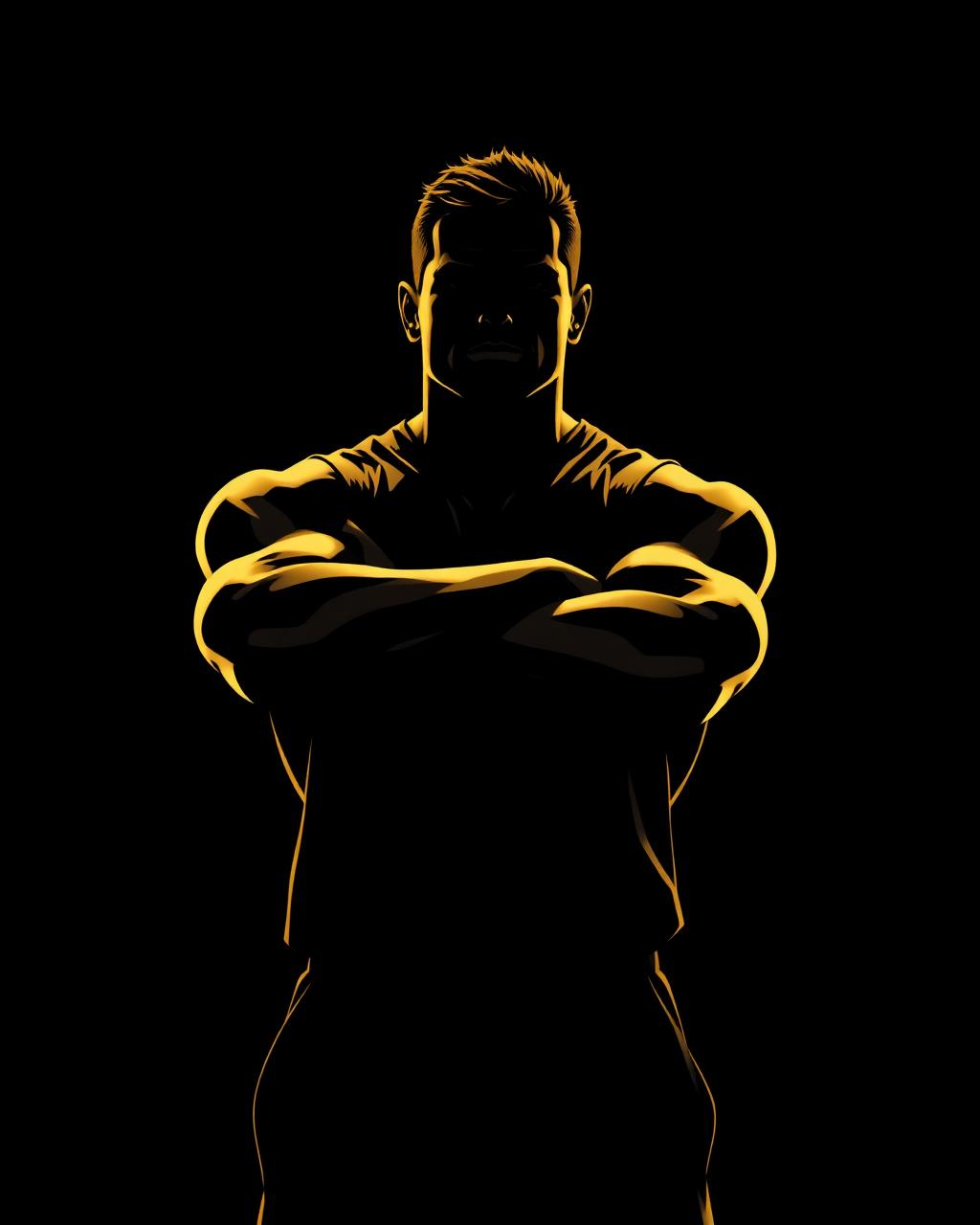 Saddam Sir silhouette